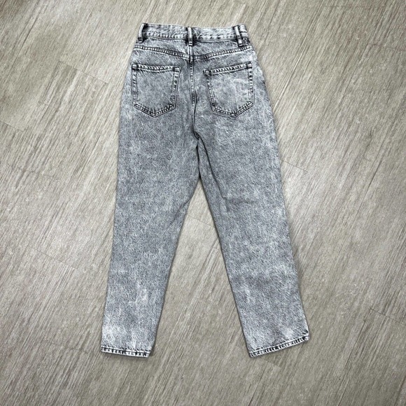 Pacsun Jeans Women's High Rise Straight 100% Cotton Acid Wash Button Fly 25 - Picture 2 of 9